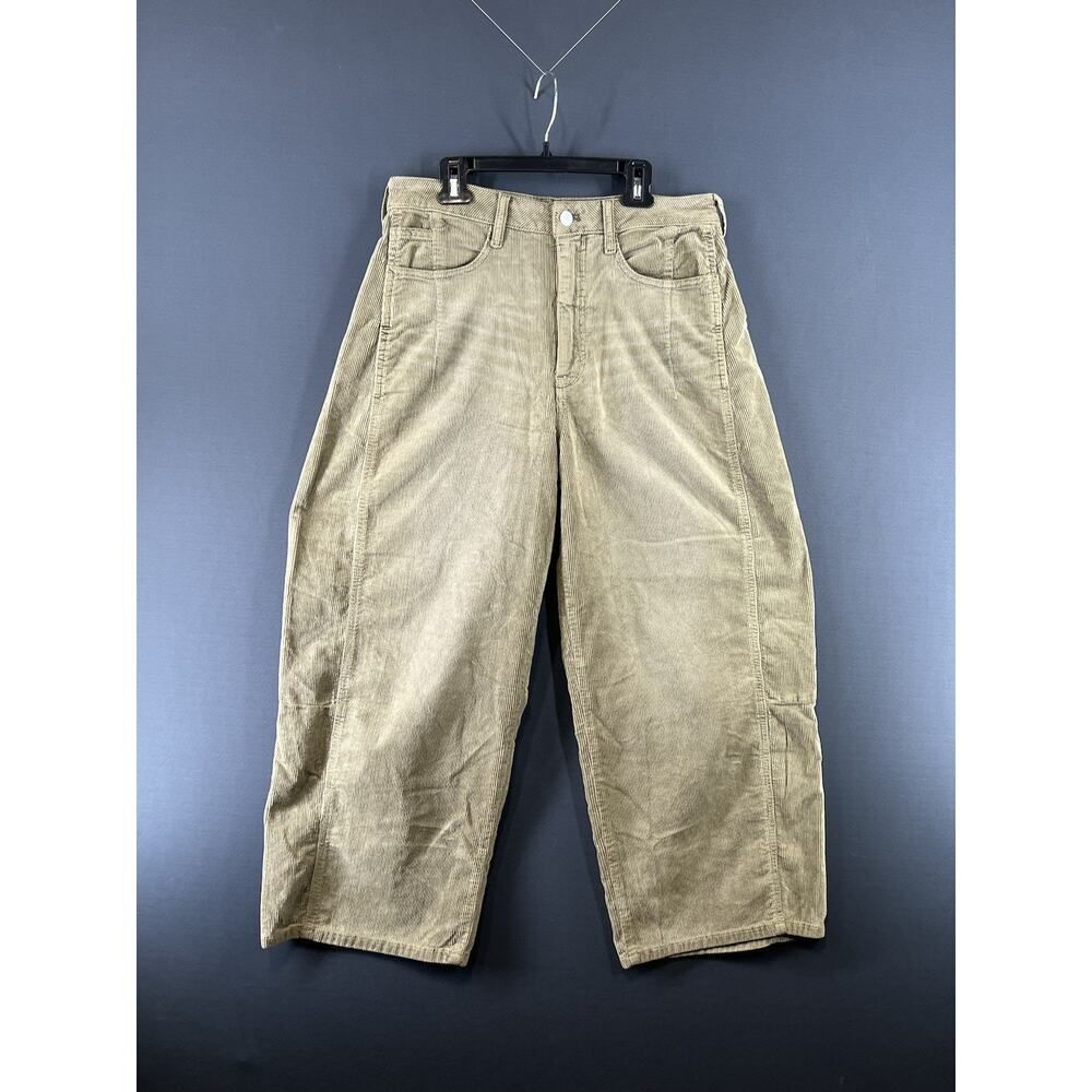 New Anthropologie The Kenna Mid-Rise Heritage Barrel Jeans Corduroy Edition